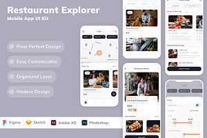 Restaurant Explorer App UI Kit