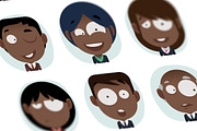9 x Cartoon avatar set, a Work Illustration by Beatriz Gascón (Thumbnail 1 of 2)