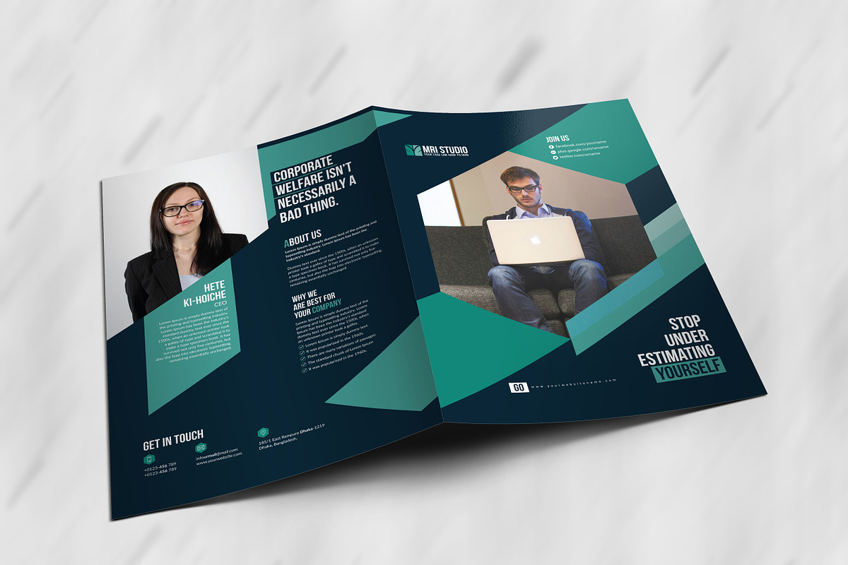 Corporate Presentation Folder, a Stationery Template by MRI STUDIO (Photo 7 of 10)