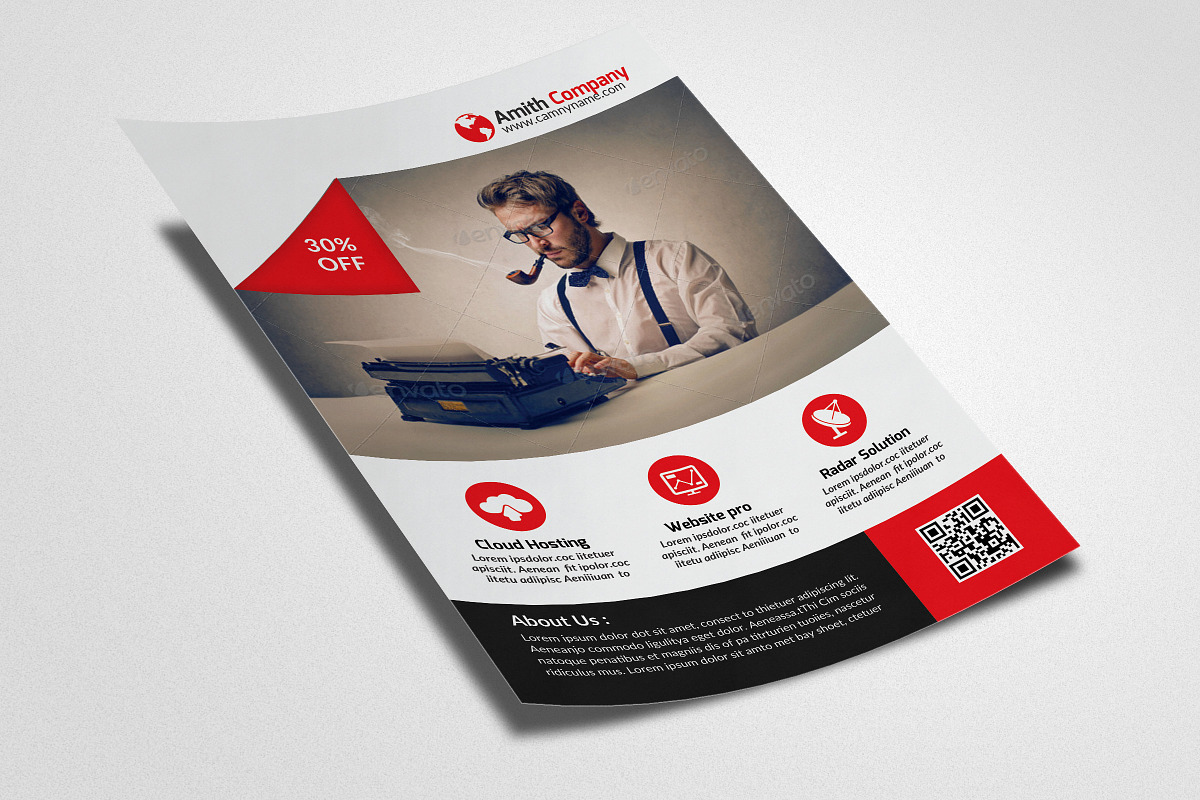Business Flyer Psd Template, a Flyer Template by Psd Templates (Photo 2 of 3)
