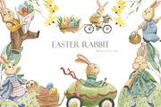 Easter Rabbit. Watercolor set, an Illustration by Love Watercolor Store (Thumbnail 1 of 9)