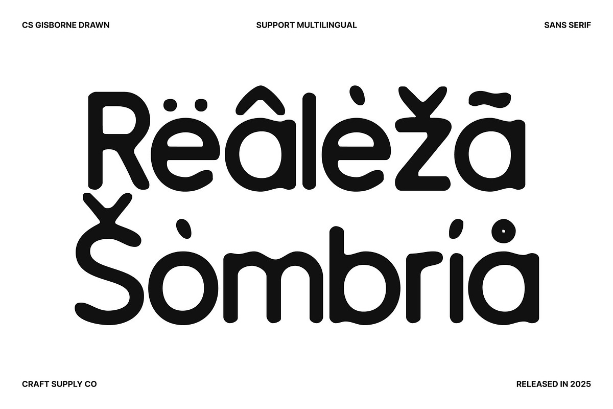CS Gisborne Drawn, a Sans Serif Font by Craft Supply Co. (Photo 5 of 8)