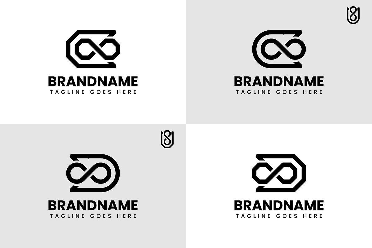 Letter C D U Infinity Logo Set, a Branding & Logo Template by Pray Art Design Studio