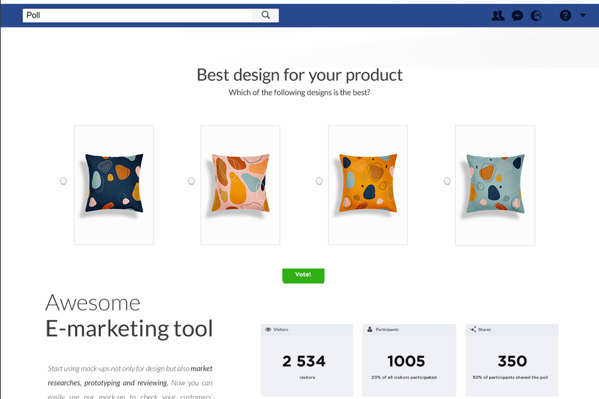 Pillows vol.4: with floral elements, a Print Template by Mocca Mockups Store (Photo 23 of 29)