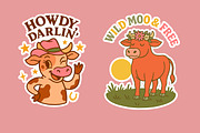Western Cowgirls Club – Boho Cow SVG, an Object Illustration by LaVika (Thumbnail 9 of 12)