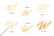 Procreate Metallic Brushes, a Brush Add-On by HopeArtIllustration (Thumbnail 2 of 6)