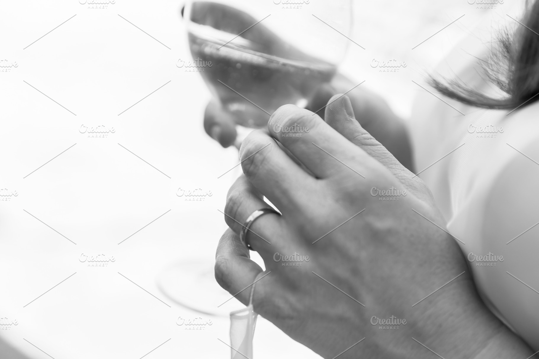 Woman drinking wine, a Food & Drink Photo by KYNA STUDIO