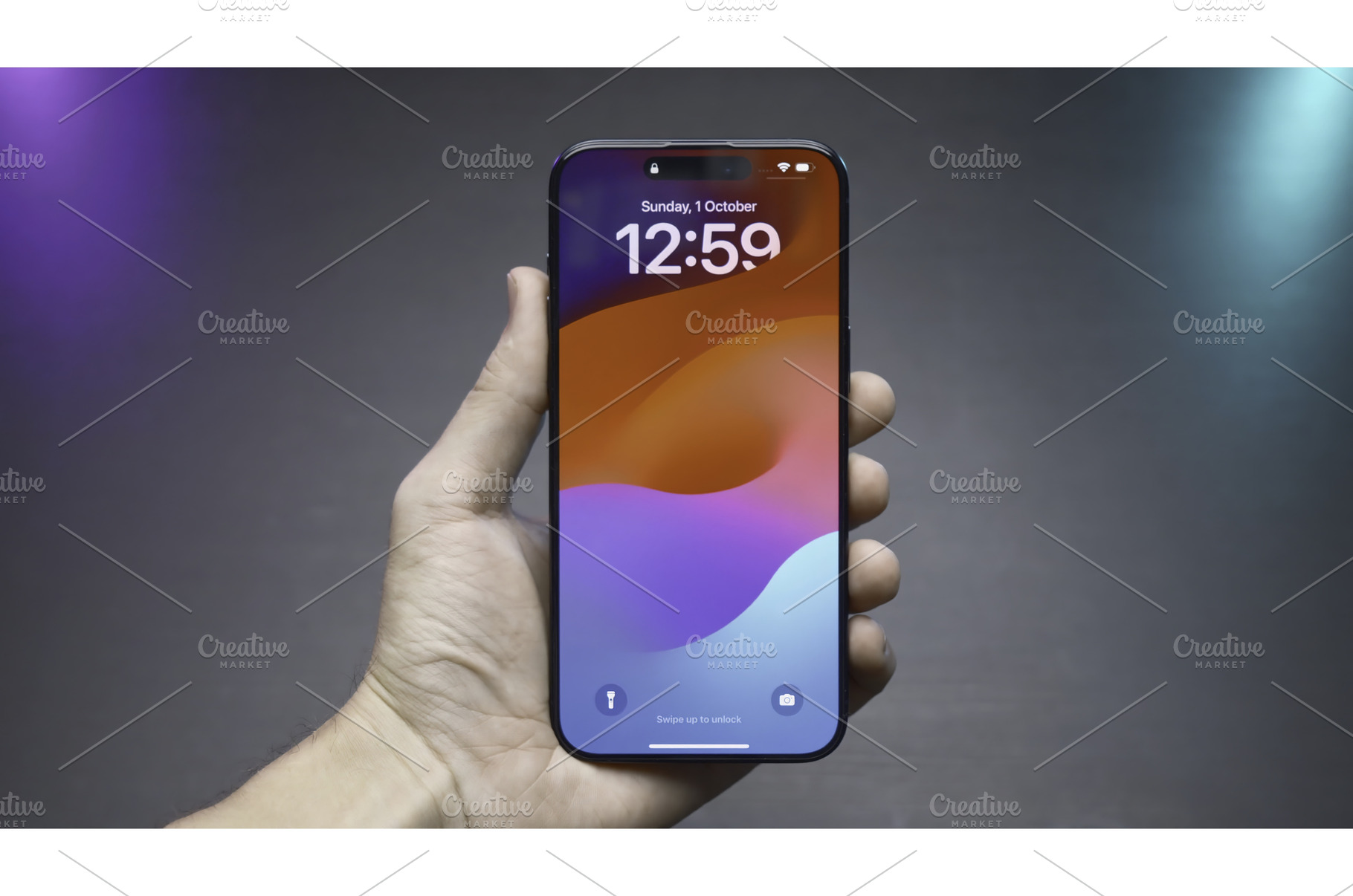 Close-up of phone screen with time, a Technology Photo by Media Whale Stock