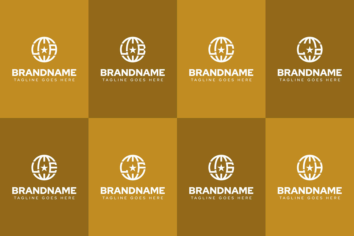 Letters LA LB LC LD LE LF LG LH Logo, a Branding & Logo Template by Pray Art Design Studio (Photo 2 of 2)