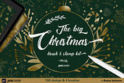 Christmas kit for Procreate, a Brush Add-On by Littlefield Design (Thumbnail 1 of 11)