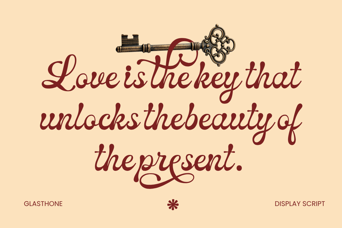 Glasthone Calligraphy Font, a Script Font by Madjack.font (Photo 8 of 10)