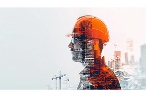 Building construction engineer, an Illustration by Neirfy