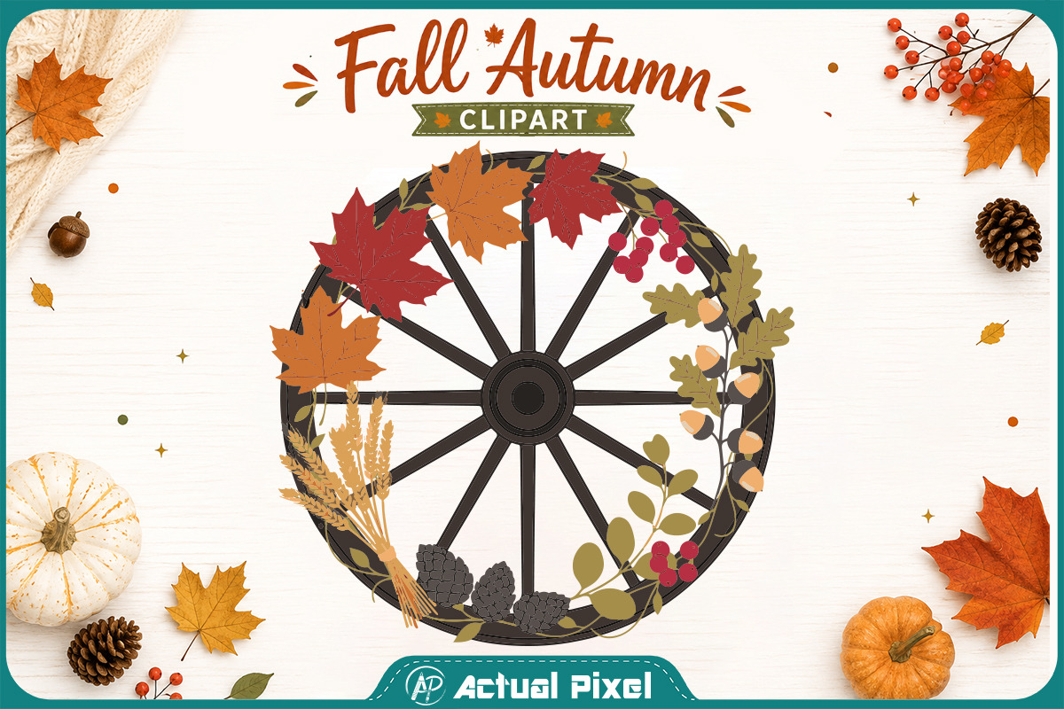 Fall Autumn Clipart Bundle, a Seasonal Illustration by Actual Pixel (Photo 21 of 21)