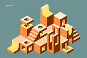 Blockscape - Isometric Shapes, an Object Graphic by Léo Alexandre (Thumbnail 10 of 18)