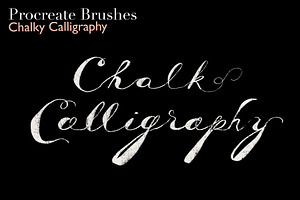 Procreate Chalk Calligraphy Brushes