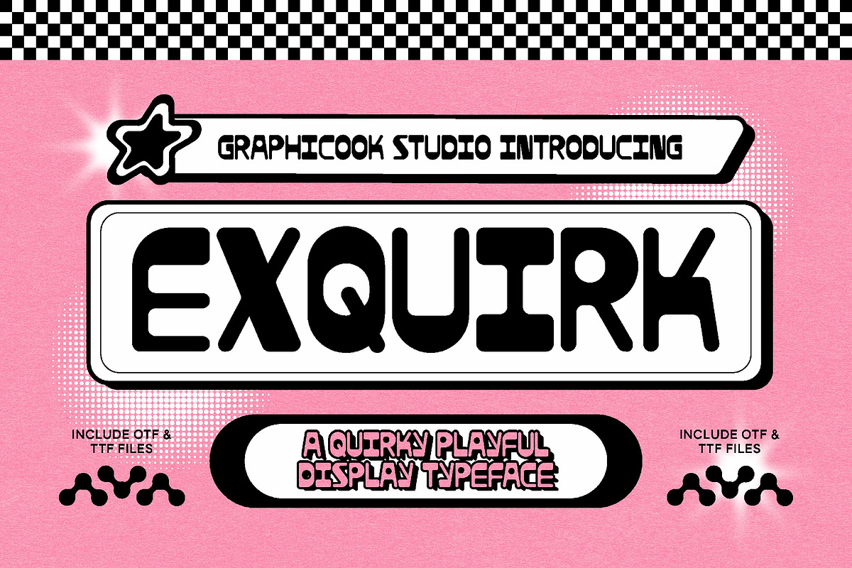 Exquirk, a Sans Serif Font by graphicook (Photo 1 of 10)
