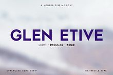 Glen Etive - A Modern Display Font