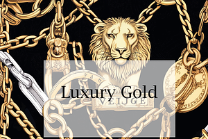 Luxury Gold Chain Seamless Pattern