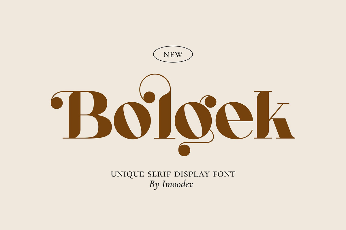 Bolgek - Luxury Serif Typeface, a Font by Imoodev (Photo 1 of 5)
