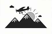 Adventure Plane Mountain Bundle, an Illustration by Designs_River (Thumbnail 7 of 9)