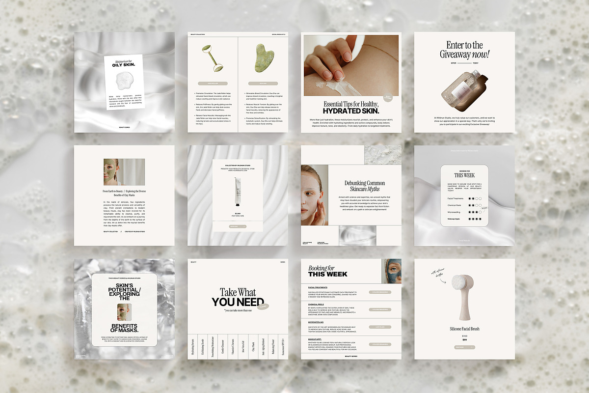Skincare Coach Instagram Kit, a Social Media Template by Wildnun Studio (Photo 7 of 12)