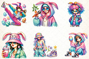 Hip Hop Easter Girl Clipart, an Illustration by DreamCafeArt (Thumbnail 2 of 5)