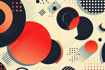 Black and Red Abstract Background With Circles and Dots, a Background Photo by ImageMir