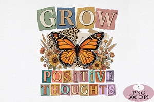 Grow Through What You Go Through Png, an Illustration by Daily.Designs
