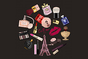 Digital watercolor perfume&cosmetics, an Illustration by Art Loft (Thumbnail 2 of 17)