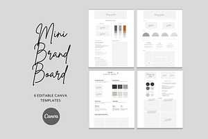 6 Mini Brand Board Templates