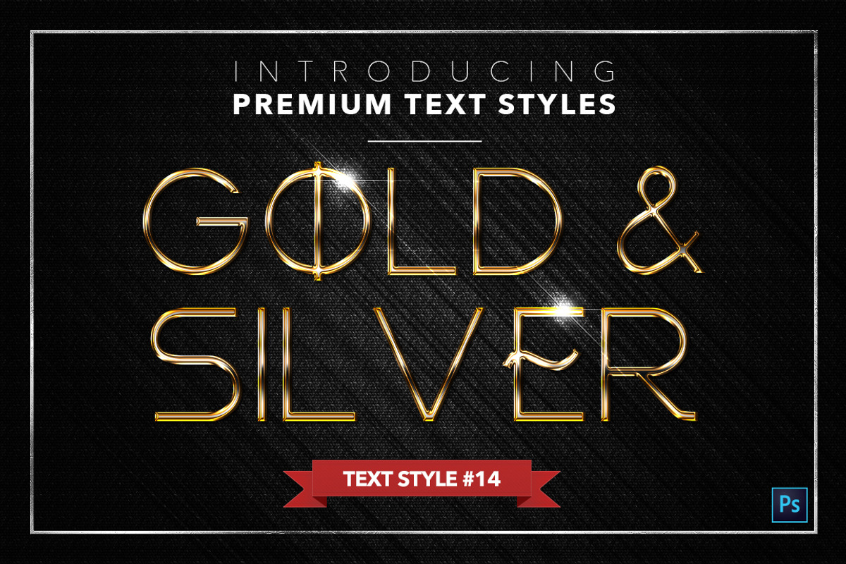 Gold & Silver #3 - 15 Text Styles, a Layer Style Add-On by Jonas Stensgaard (Photo 15 of 18)