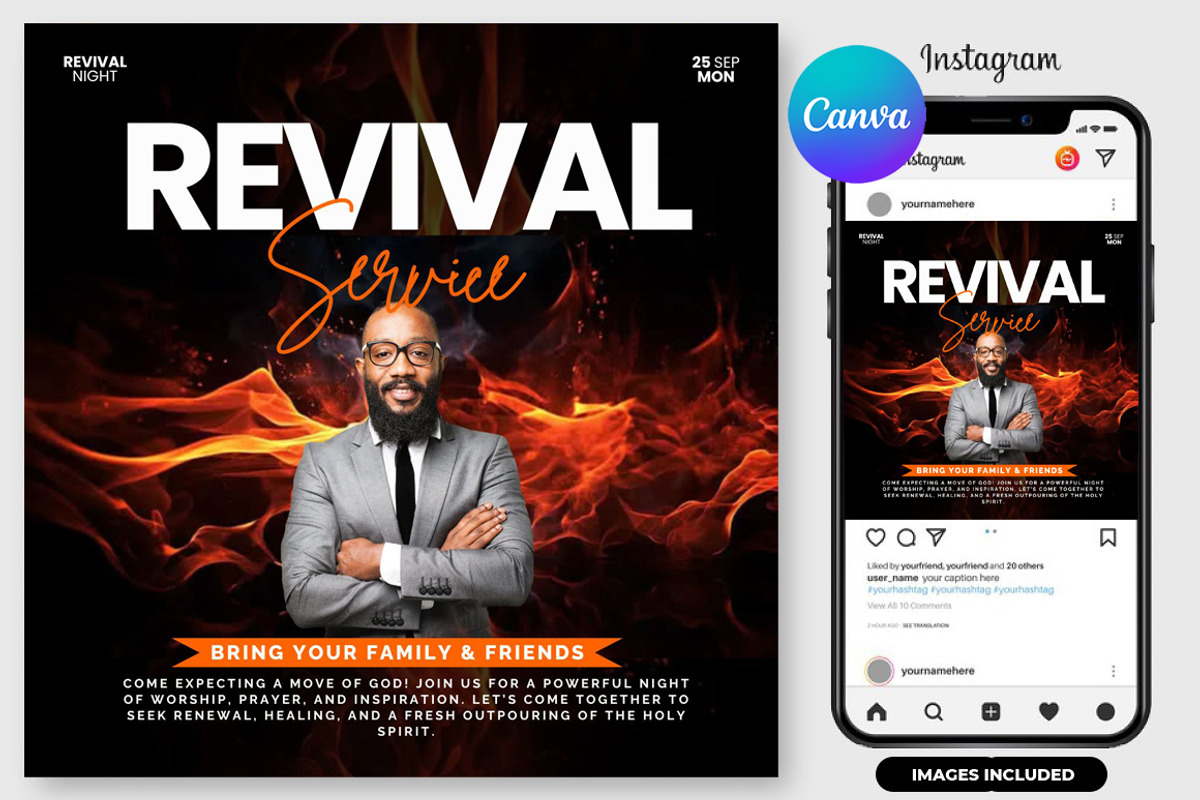 5 Church Flyers Bundle | Canva, a Graphic by graphicforest (Photo 6 of 7)