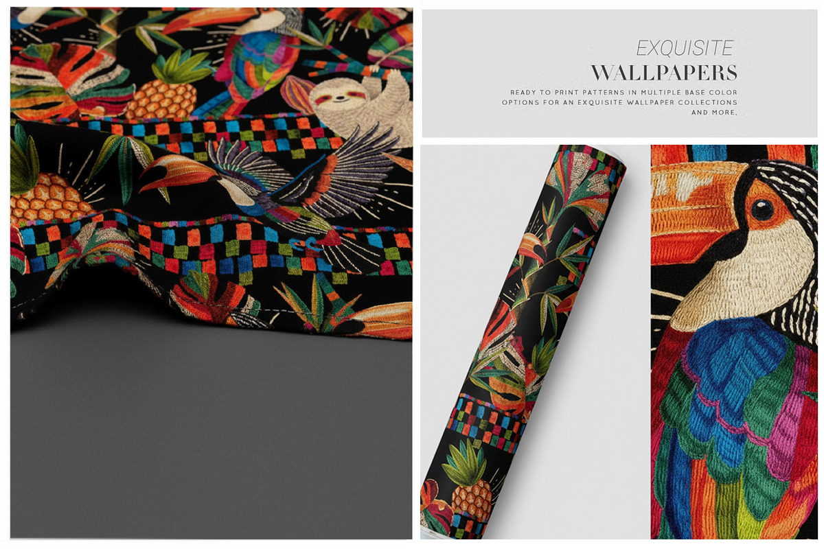 Tropical Paradise – 2026 Embroidery, a Pattern Graphic by Luiz da Rolt Grathwohl (Photo 6 of 11)