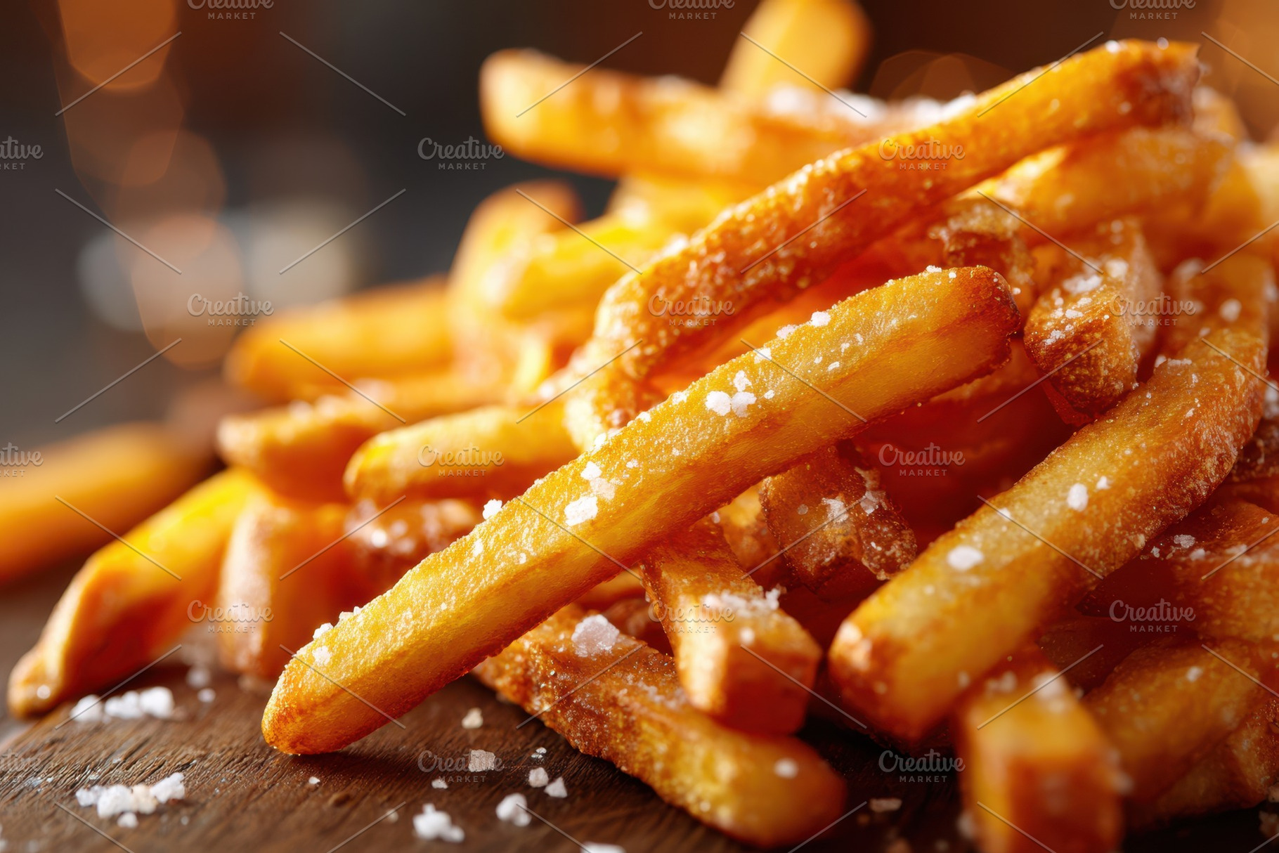 Golden salted french fries, a Food & Drink Photo by AlyaAnd