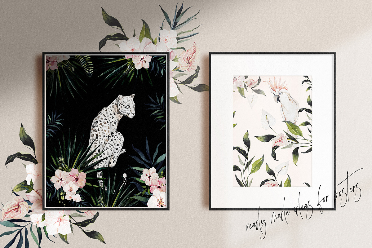 TROPICAL PARADISE-watercolor set, an Object Graphic by Natalia Tugova (Photo 3 of 17)