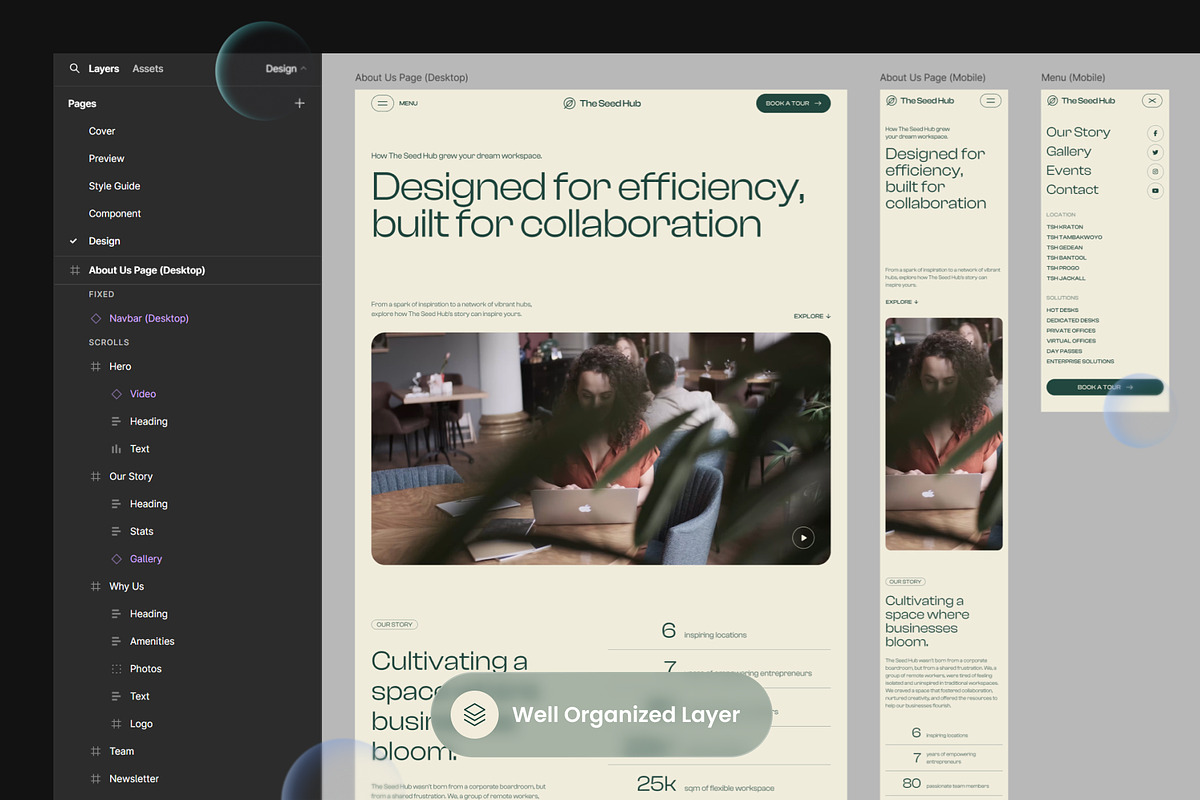 Coworking Space About Us Page, a Websites & App Template by SLAB! Design (Photo 2 of 6)