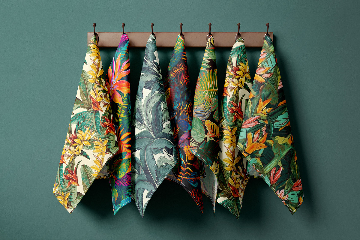 Tropical Seamless Patterns, a Pattern Graphic by Ninterints (Photo 9 of 16)