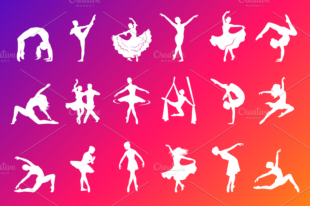 Dance Motion and Fluidity silhouette, an Object Graphic by Designgrove (Photo 3 of 4)
