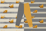 Construction trucks patterns, a Pattern Graphic by watercolor kamill (Thumbnail 9 of 10)