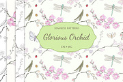 Glorious Orchid seamless patterns, a Pattern Graphic by YvY (Thumbnail 1 of 5)