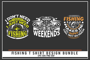 Fishing Quotes T Shirt Bundle