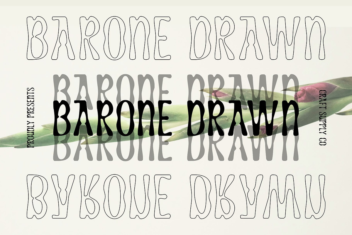 CS Barone Drawn, a Sans Serif Font by Craft Supply Co. (Photo 1 of 8)