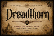 Dreadthorn – Gothic Blackletter, a Blackletter Font by Wow Magic (Thumbnail 4 of 5)