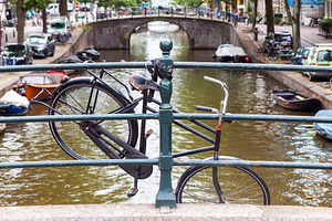 Abandoned bicycle in Amsterdam, a Transportation Photo by BOOCYS