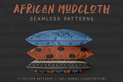 African Mudcloth Patterns, a Pattern Graphic by Tay Rho Design Shop (Thumbnail 1 of 9)