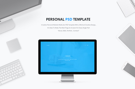 IMAGIX-Personal Website PSD Template