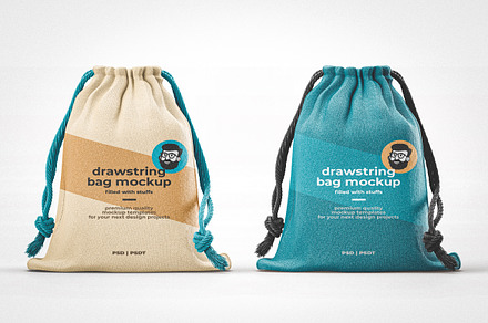 Drawstring Bag Mockup, a Product Mockup by Designer Dude