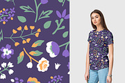 Floral pattern, a Pattern Graphic by elyomys (Thumbnail 2 of 3)