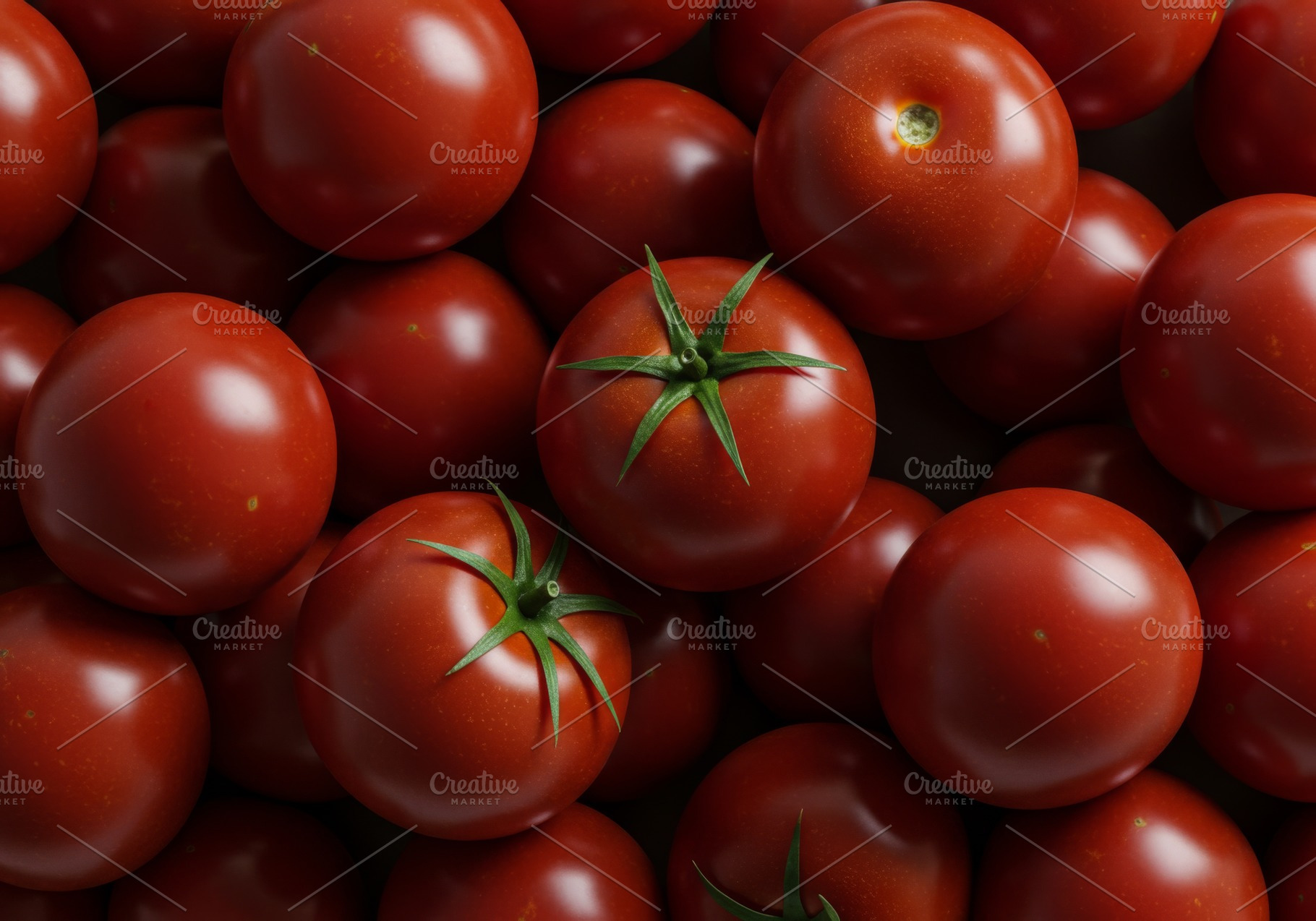 Ripe red tomatoes with smooth skin, a Food & Drink Photo by professorinc