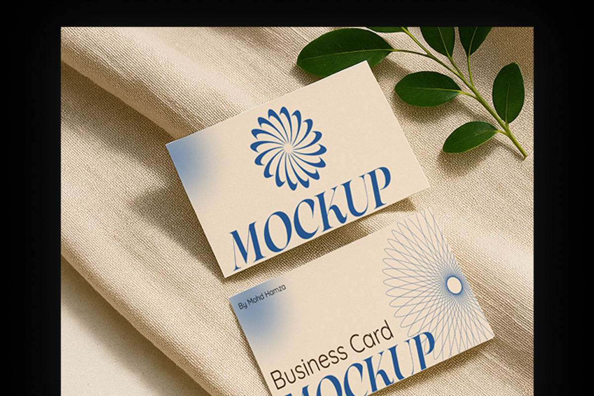 3 Premium Business Card mockups -SET, an Advertising Mockup by MD.HAMZA.DESIGNS (Photo 6 of 7)